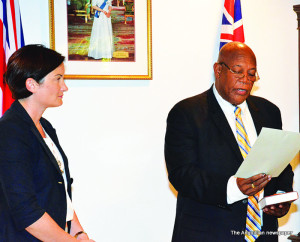 Anguilla - swearing in