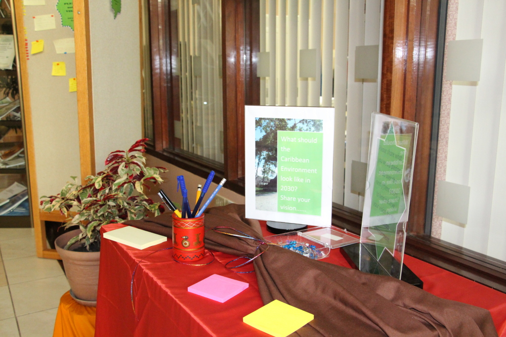 A section of the CARICOM Display for World Environment Day