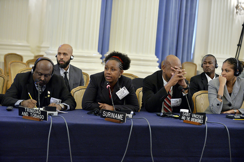 CARICOM Member States at the OAS forum (Photo via OAS)