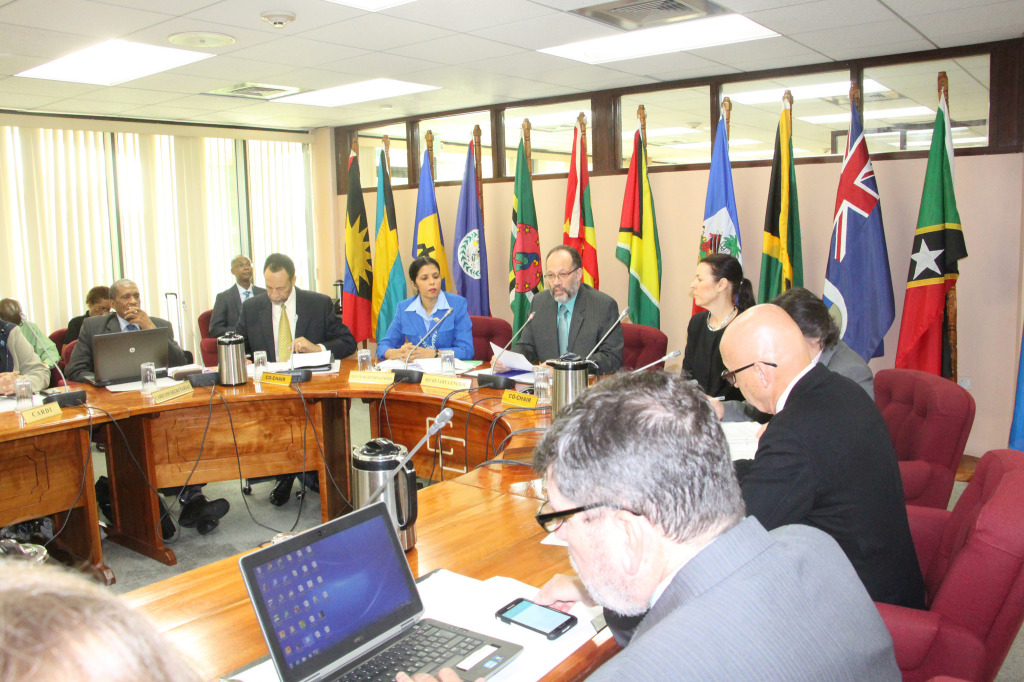 CARICOM Secretary-General Ambassador Irwin LaRocque addresses delegates at the Eighth General Meeting of CARICOM and Associate Institutions and the UN System, CARICOM Secretariat, Georgetown, Guyana, 24 July, 2015