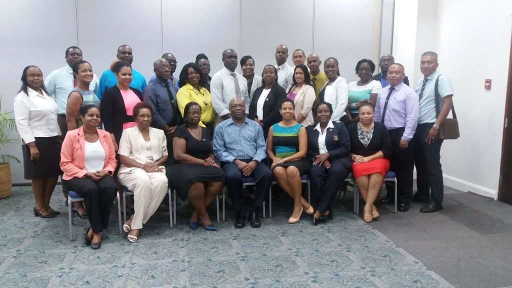 CARICOM Border officials with CARICOM Secretariat Members of Staff