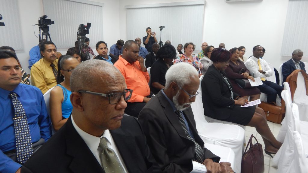 A section of the audience at the demonstration of the Caribbean Video Assistance Service