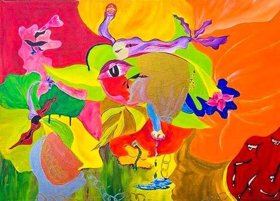 Artwork by Solanche Robert, which will be on display at Grenada’s UN Mission in Manhattan during February. (Photo via Daily News)