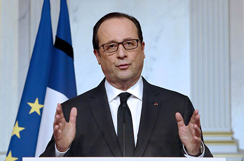 French President Francois Hollande (Photo via Jamaica Observer)