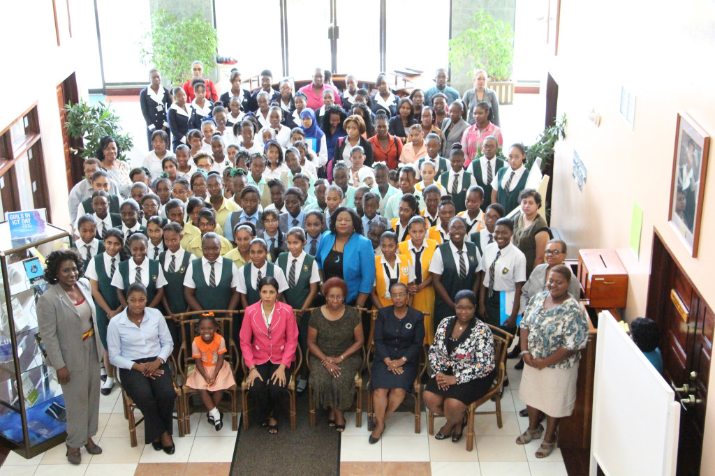 FLASHBACK: Girls inICT forum held at the CARICOM Secretariat last year.