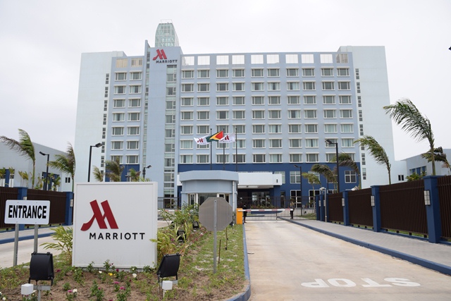 The Guyana Marriott Hotel in Kingston (Photo via Government Information Service)