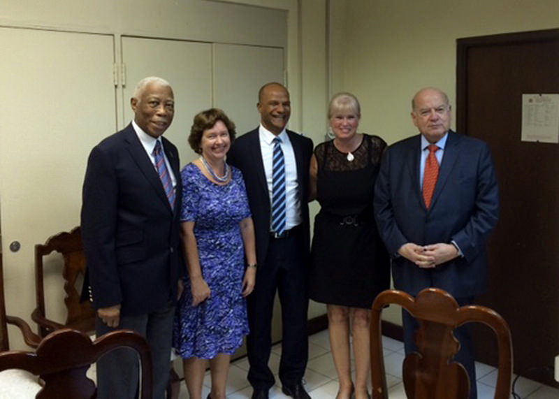 Ministers of National Security and Foreign Affairs and Foreign Trade of Jamaica met OAS Secretary-General Jose Miguel Insulza on Wednesday. 19 November, 2014