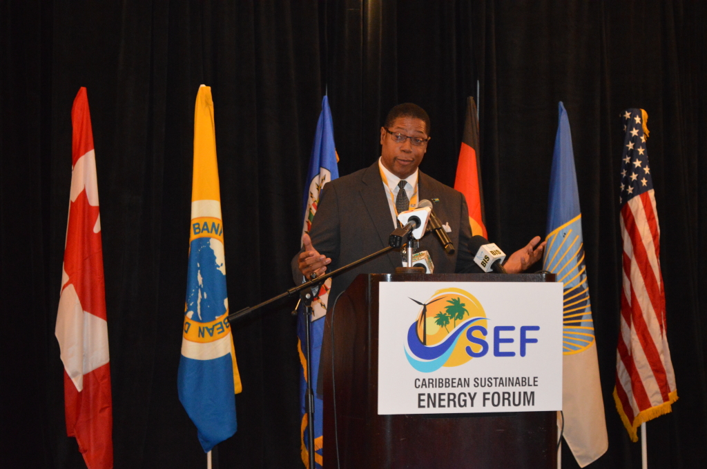 Mr. Jerry Butler, Executive Director, IDB addresses CSEFV opening