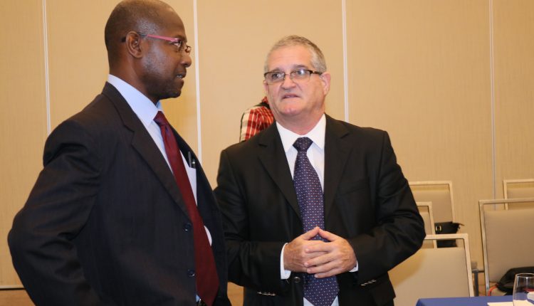 CARICOM-Cuba signing ceremony – David Lord and Amb. Marchante