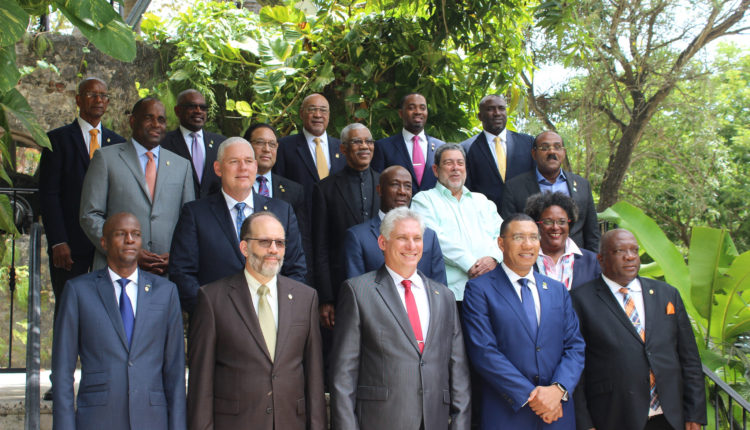 CARICOM Heads of Government and President of Cuba