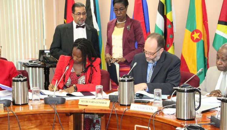 CARICOM UN Women sign agreement Jan 2017