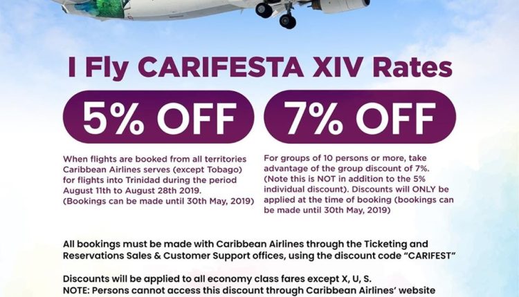 CARIFESTA Flights on CAL