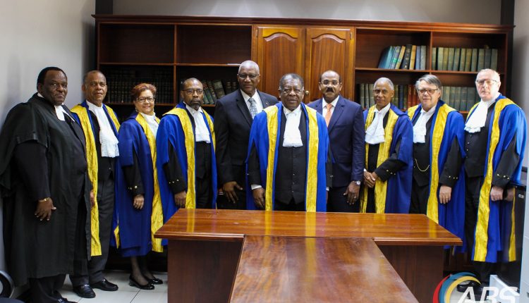 CCJ – Dennis Byron farewell sitting – with Antigua PM