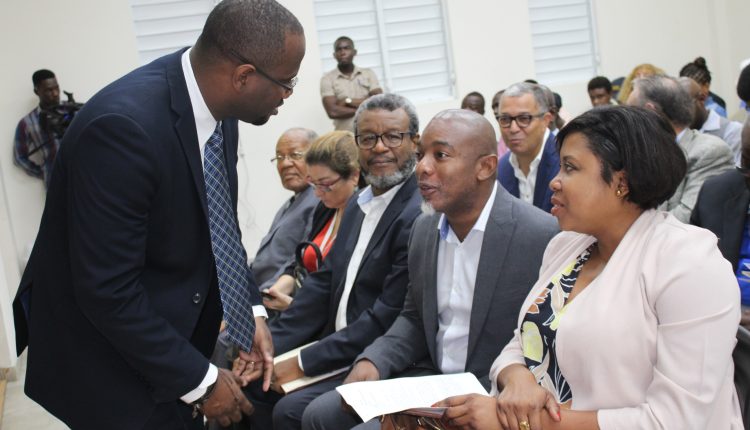 CEM Launch, Dr. Gardner interacts with guests