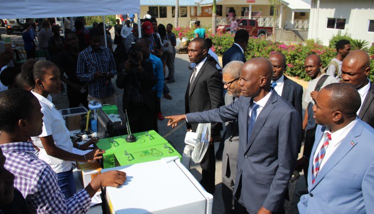 CEM Launch – Haiti President views exhibition and [pints again