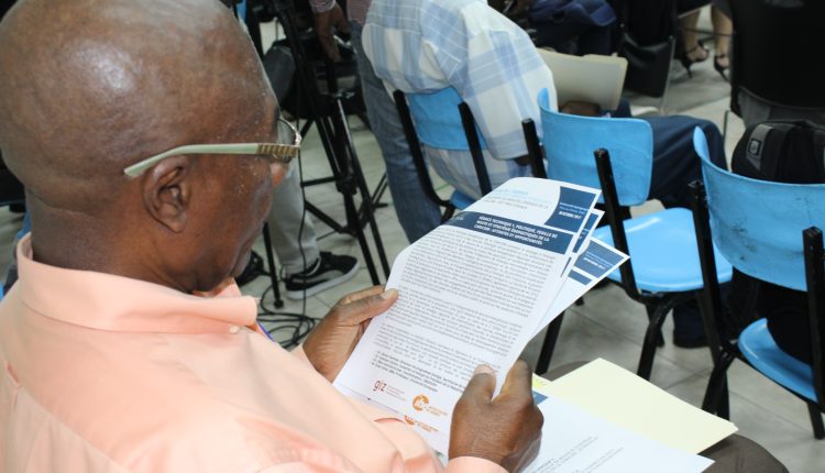 CEM launch – man reads programme
