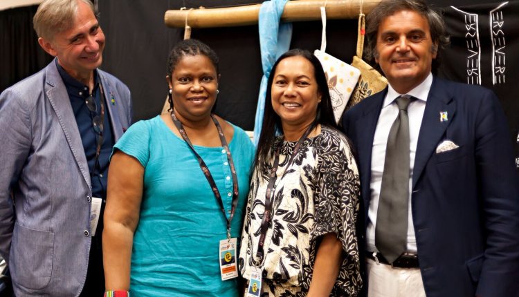 CFXIII Italian experts posing with Culture Officers CARICOM Secretariat
