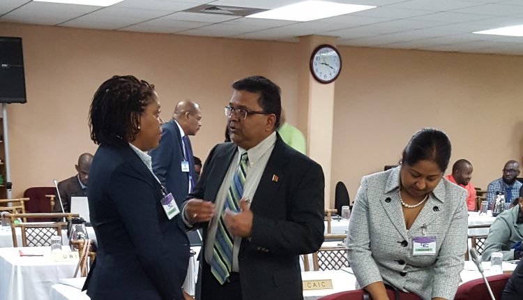 Delegates in discussion