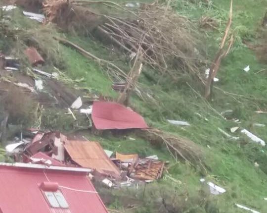 Dominica Hurricane Maria damage from above
