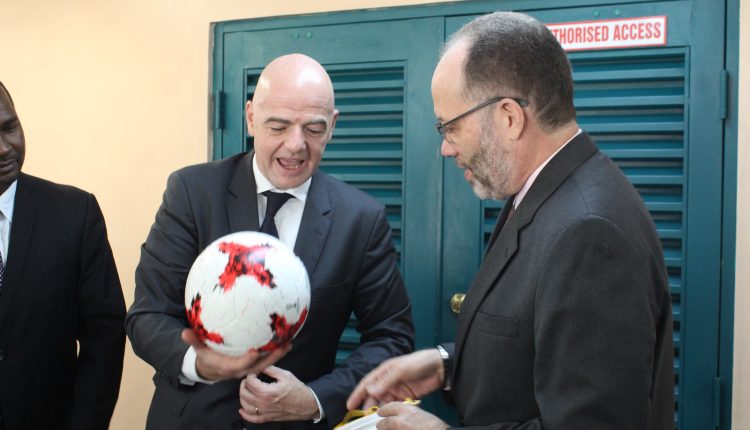 FIFA President presents globe to SG