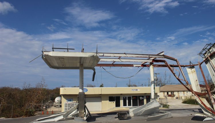 Gas station destruction in TCI