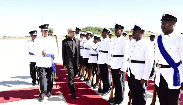 Guard of honour inspection