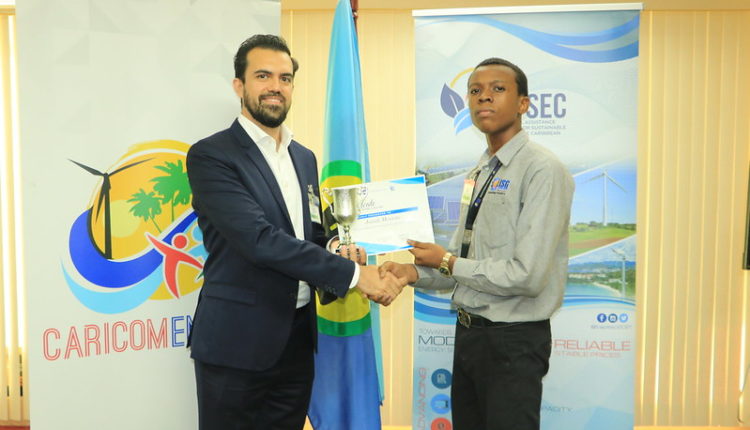 Guyana Solar Challenge 2019, Josiah Mentore gets prize
