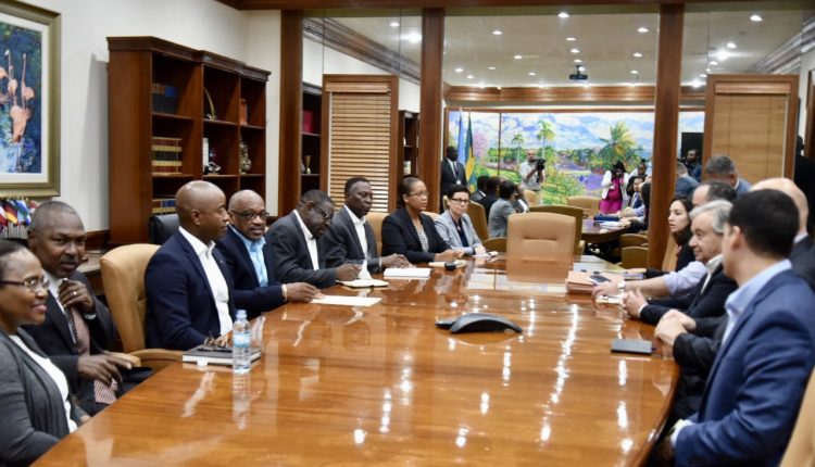 Meeting between UNSG and PM Minnis (Bahamas Govt. Information Service))