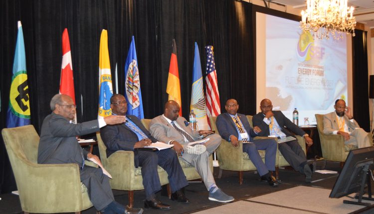 Ministerial panel on stage