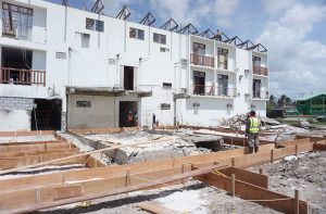 Work at the former Ocean View Hotel which is being converted to a COVID-19 facility is expected to take approximately two months (Photo Via Guyana Chronicle)