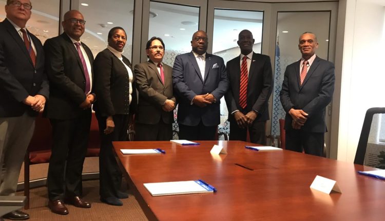 PM Harrisand HE Jaime Hermida Castillo PR of Nicaragua to UN SKNIS Jan 2019