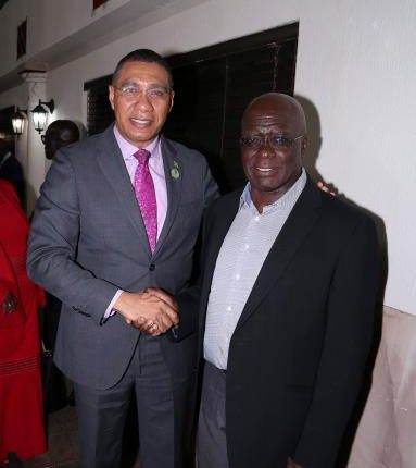 PM Holness with CARICOM national in South AFrica – male