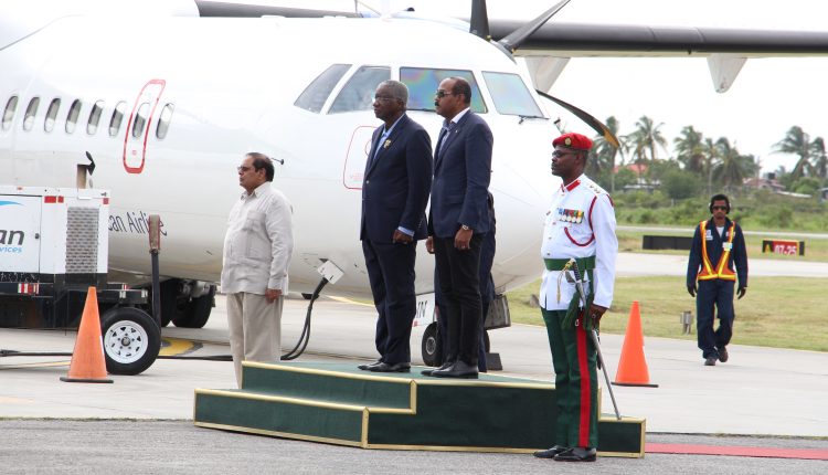 PM Nagamootoo, PM Stuart, PM Brown at Ogle