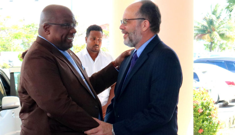 SG greets PM Harris