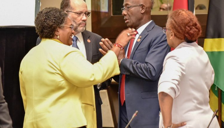 arrival-and-exchange-of-salutations-of-heads-of-government-and-delegation-members-at-the-special-meeting-of-the-caricom-on-the-csme-in-trinidad-dec-3-2018_45248182585_o